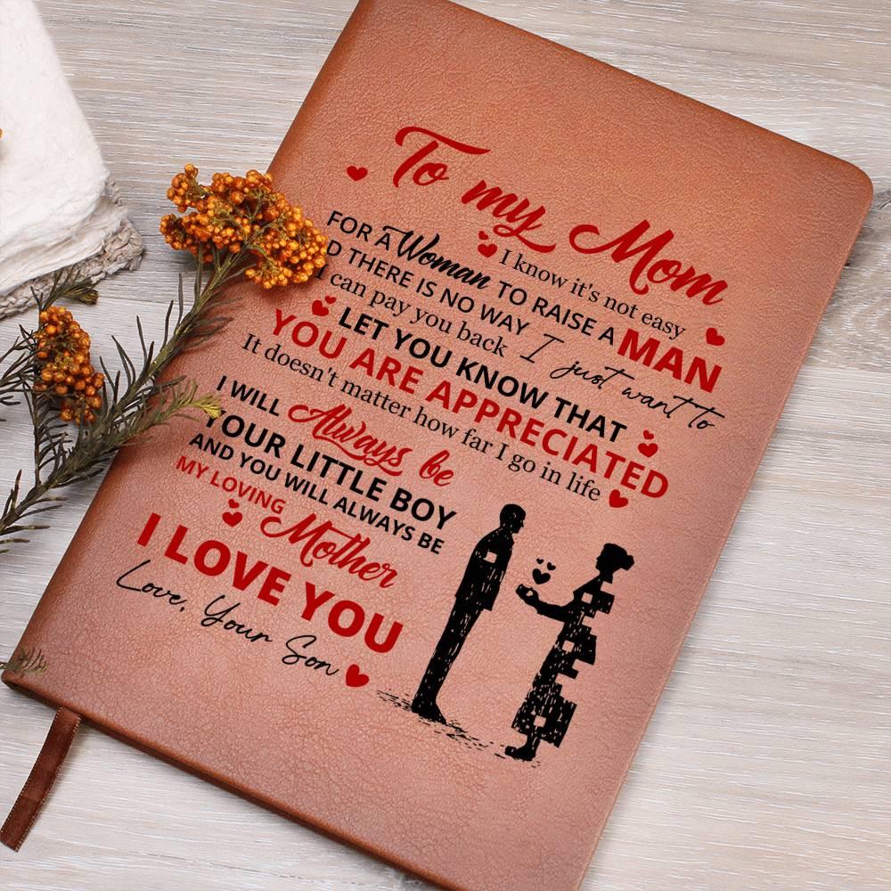 Personalized To My Mom Leather Journal – Gift for mom