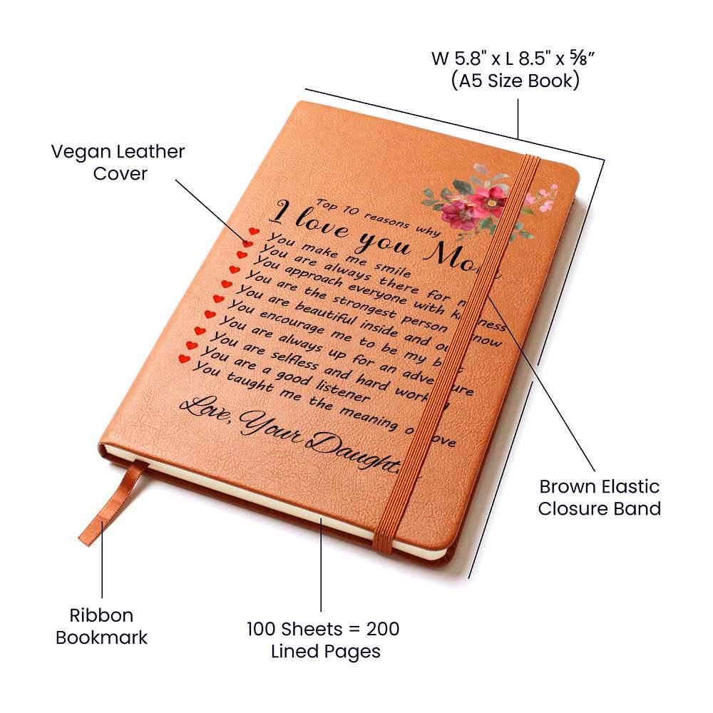 10 Reasons Why Gift for Mom Leather Journal – Mother's Day Gifts – view 5