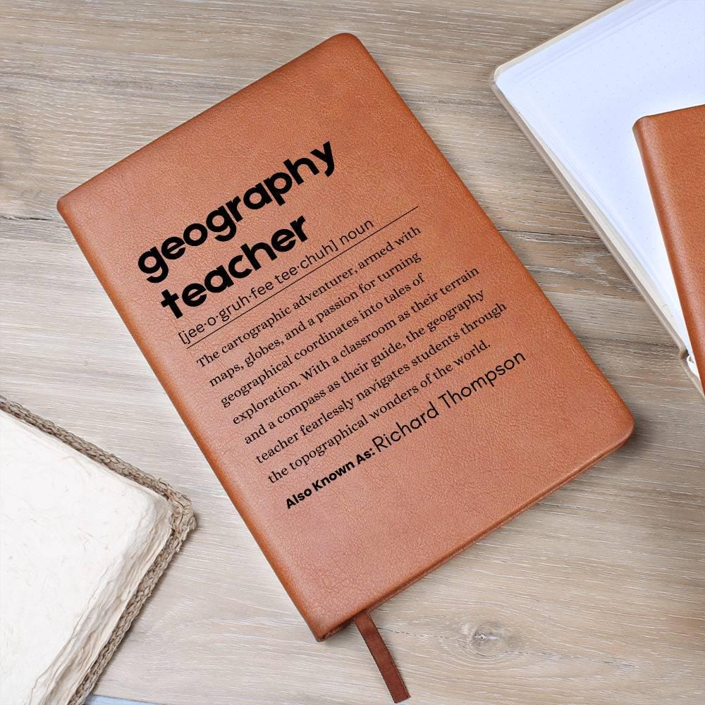 Personalized Geography Teacher Journal – Gift for Geography Teacher – view 8
