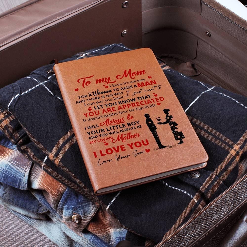 Personalized To My Mom Leather Journal – Gift for mom – view 7