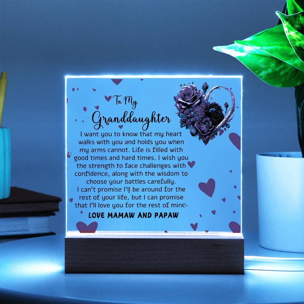 Personalized Granddaughter Plaque – Gift From Grandparents – view 5