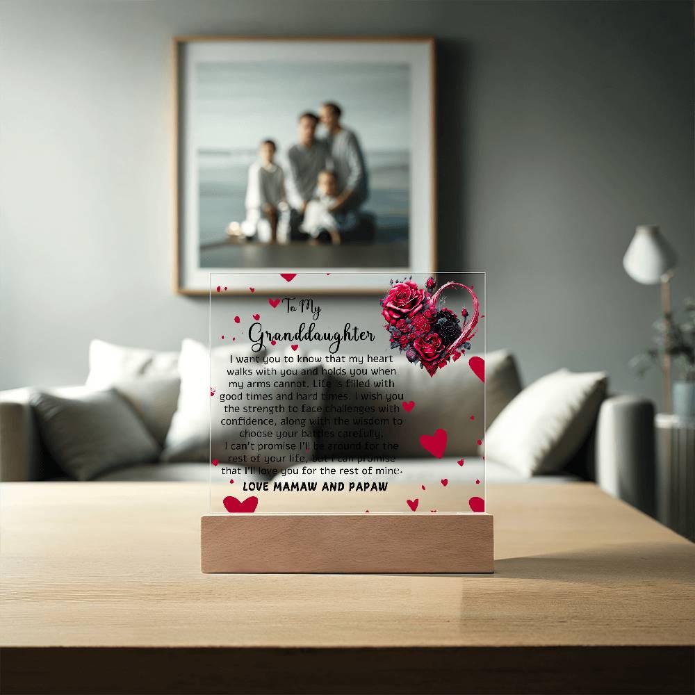 Personalized Granddaughter Plaque – Gift From Grandparents – view 9
