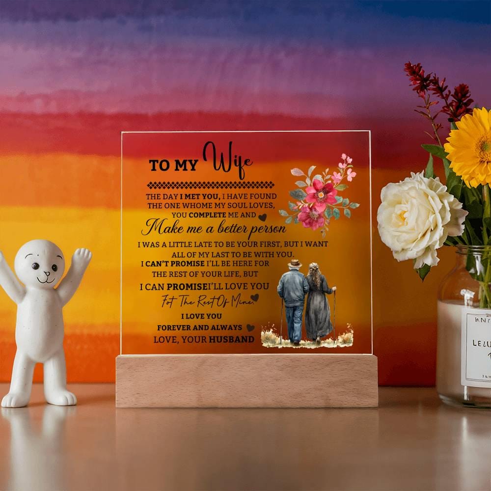 To My Wife Personalized Acrylic Plaque – Gift For Wife – view 10
