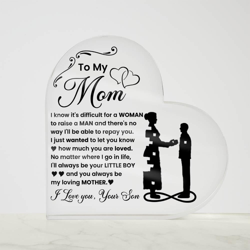 Personalized to My Mom Acrylic Plaque – Mothers Day Gifts – view 9