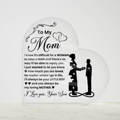 Personalized to My Mom Acrylic Plaque – Mothers Day Gifts – view 9