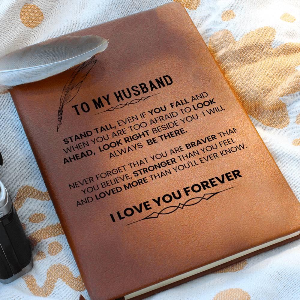 To My Husband Leather Journal – Anniversary Gift for Him