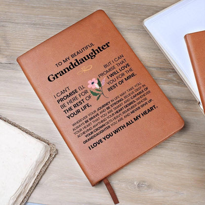 To My Granddaughter Personalized Leather Journal – Gift from Grandma – view 9