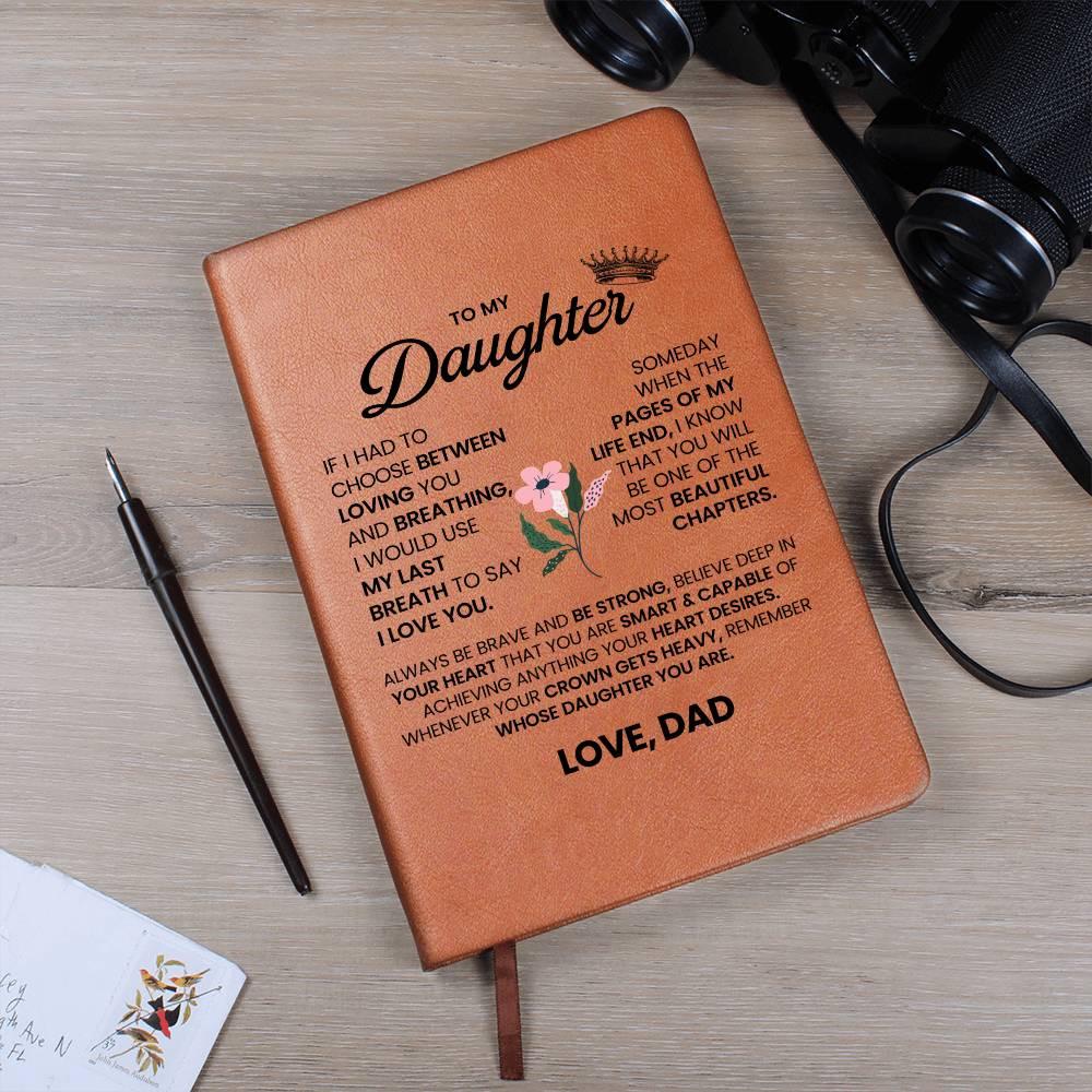 Personalized To My Daughter Leather Journal – Daughter Gift From Dad – view 10