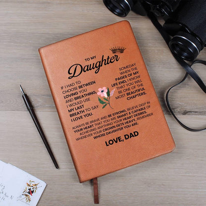 Personalized To My Daughter Leather Journal – Daughter Gift From Dad – view 10