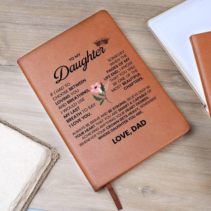 Personalized To My Daughter Leather Journal – Daughter Gift From Dad – view 8