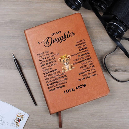 To My Daughter Personalized Leather Journal – Daughter Gift From Dad – view 10