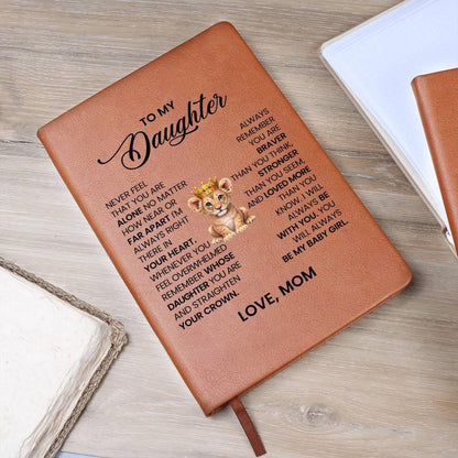 To My Daughter Personalized Leather Journal – Daughter Gift From Dad – view 8