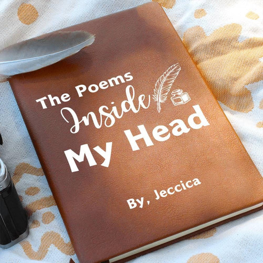 Poems Inside My Head Personalized Journal for Poets – Poetry Lovers