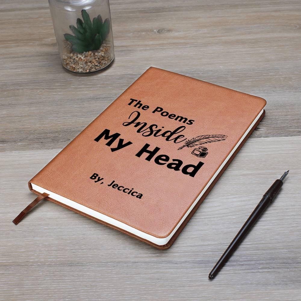 Poems Inside my Head Personalized Poetry Journal – Gifts for Writers – view 10