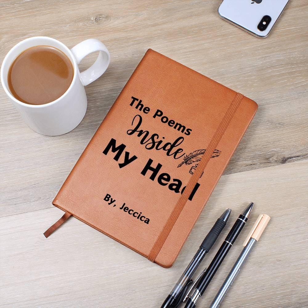 Poems Inside my Head Personalized Poetry Journal – Gifts for Writers – view 2