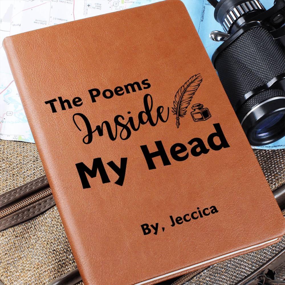 Poems Inside my Head Personalized Poetry Journal – Gifts for Writers – view 6