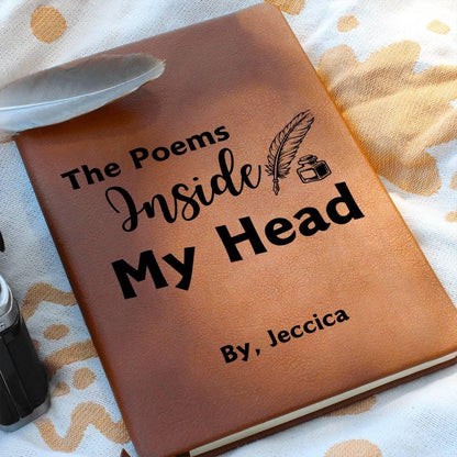 Poems Inside my Head Personalized Poetry Journal – Gifts for Writers