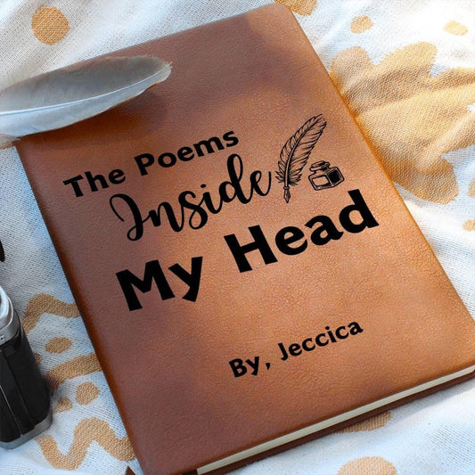 Poems Inside my Head Personalized Poetry Journal – Gifts for Writers
