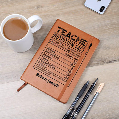 Personalized Teacher Leather Journal – Teacher Birthday Gifts – view 2