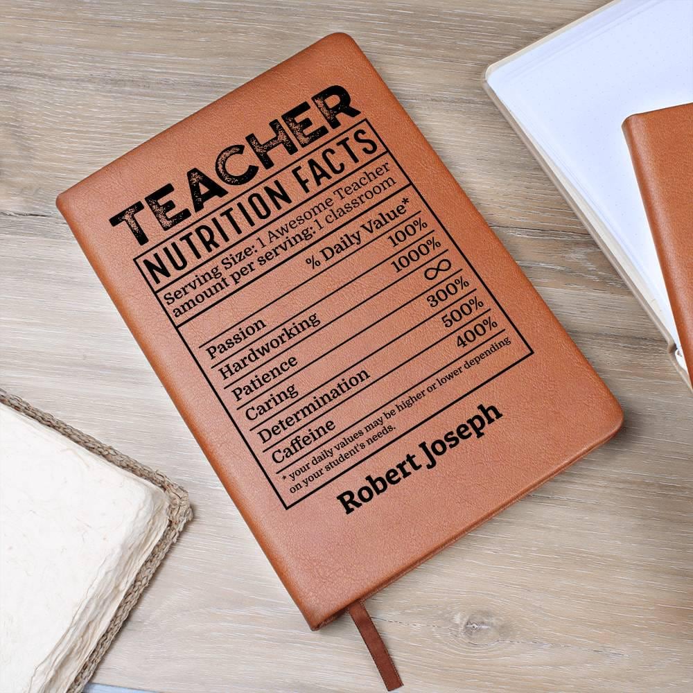 Personalized Teacher Leather Journal – Teacher Birthday Gifts – view 9
