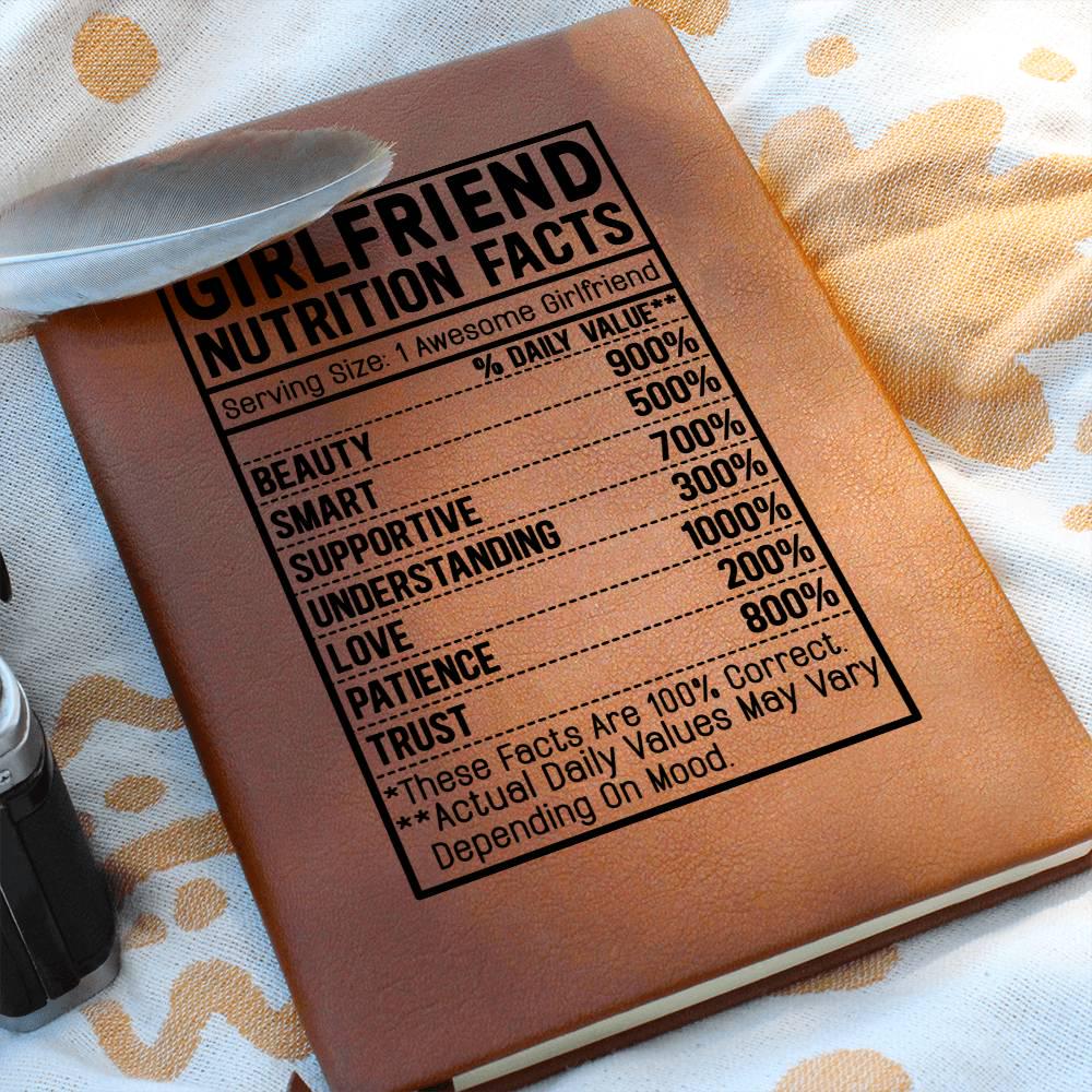 Girlfriend nutrition facts Leather Journal – Gift for Girlfriend – view 9