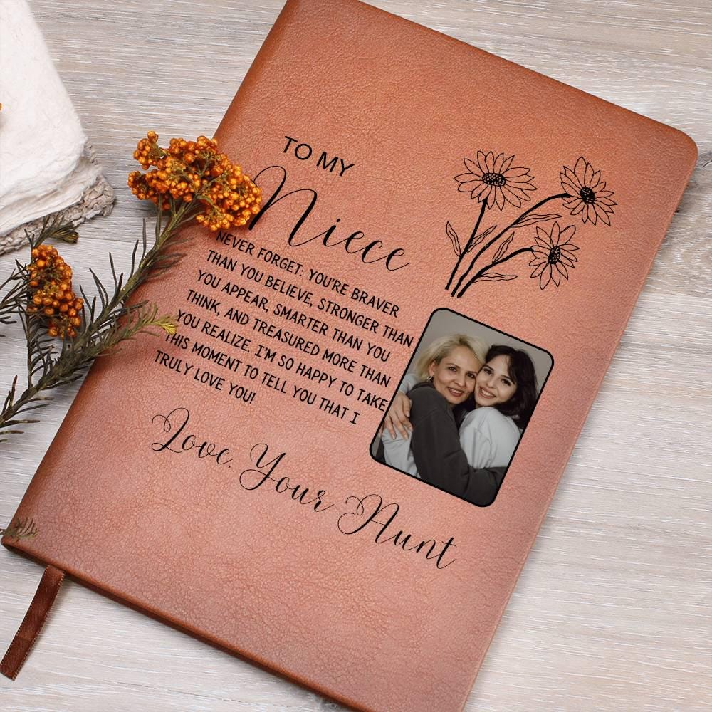 Personalized Niece Photo Journal – Niece Gifts from Aunt