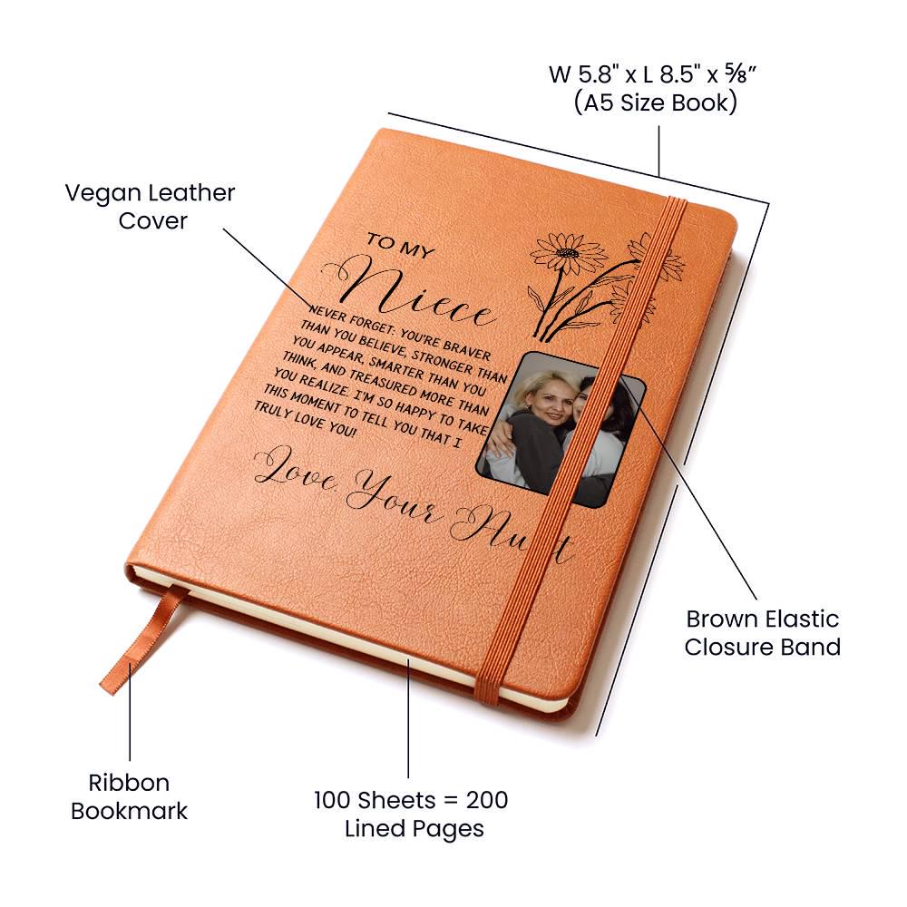 Personalized Niece Photo Journal – Niece Gifts from Aunt – view 3