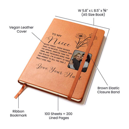 Personalized Niece Photo Journal – Niece Gifts from Aunt – view 3