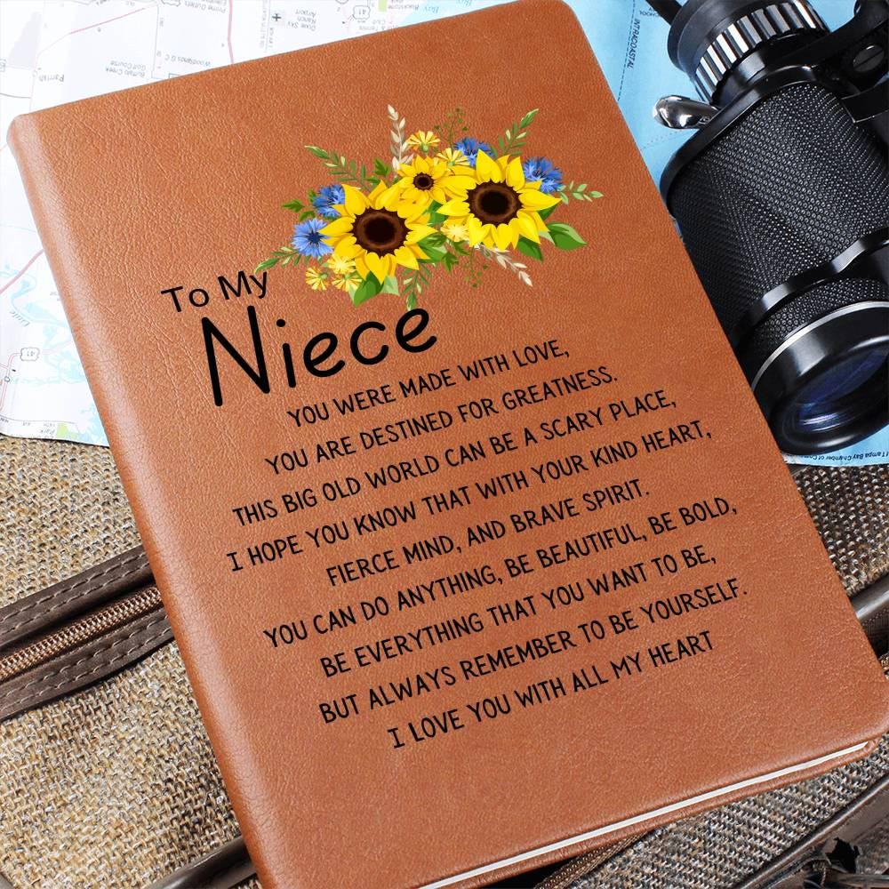 Niece Sunflower Name Journal – Personalized Gift for Niece Graduation