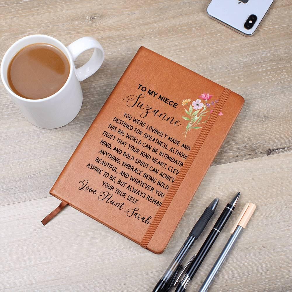 custom Niece Name Journal – Gifts from Aunt for Niece Birthday – view 5