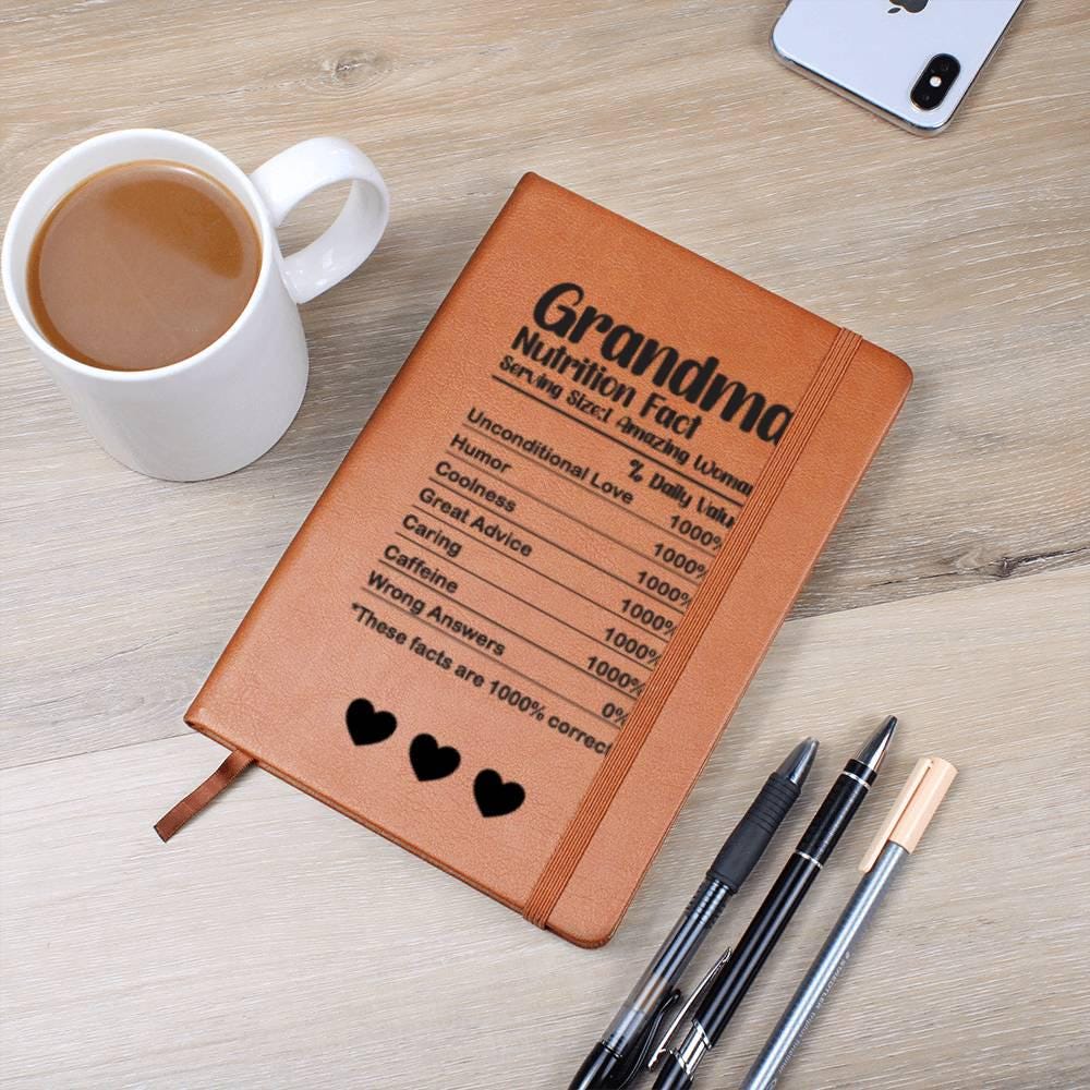 Personalized Grandma Gift Leather Journal – Grandma Mothers Day Gift – view 2