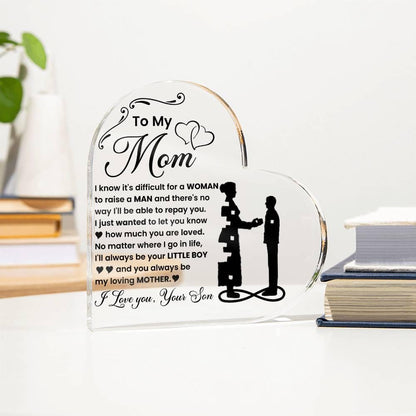 Personalized to My Mom Acrylic Plaque – Mothers Day Gifts