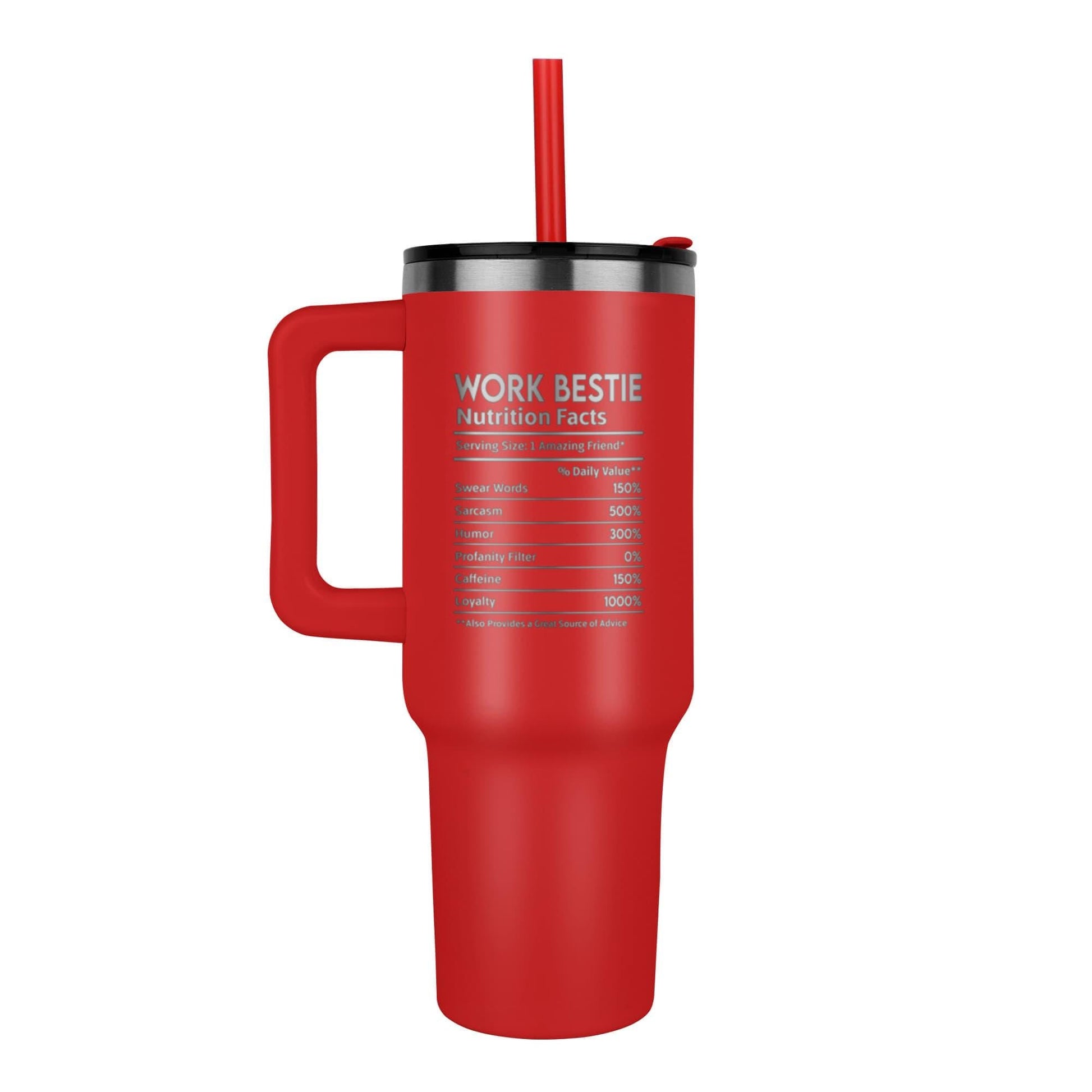Work Bestie 40 oz Leaser Engraved Tumbler – Coworker Gifts – view 7