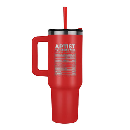 Artist 40 oz Leaser Engraved Nutrition Facts Tumbler – Gift for Artist – view 7
