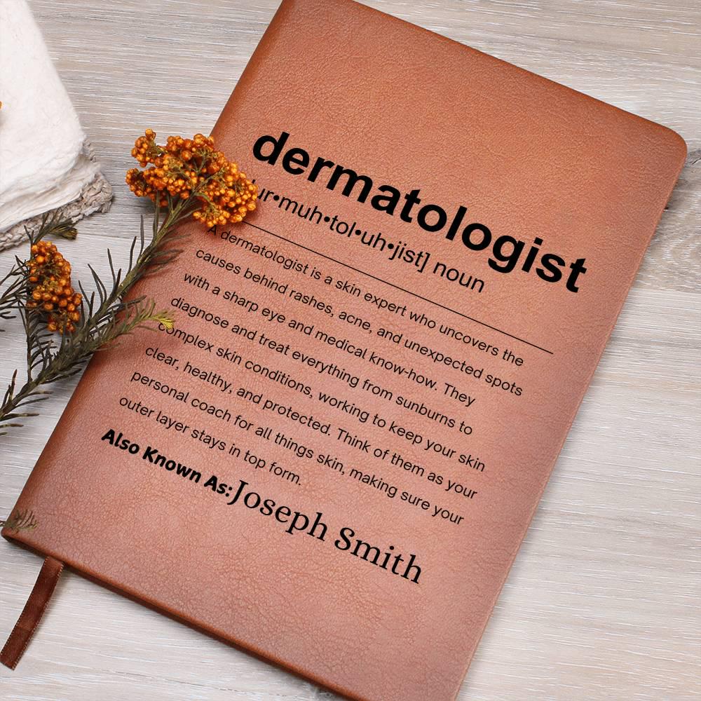 Dermatologist Gift Personalized Definition Leather Journal – view 10
