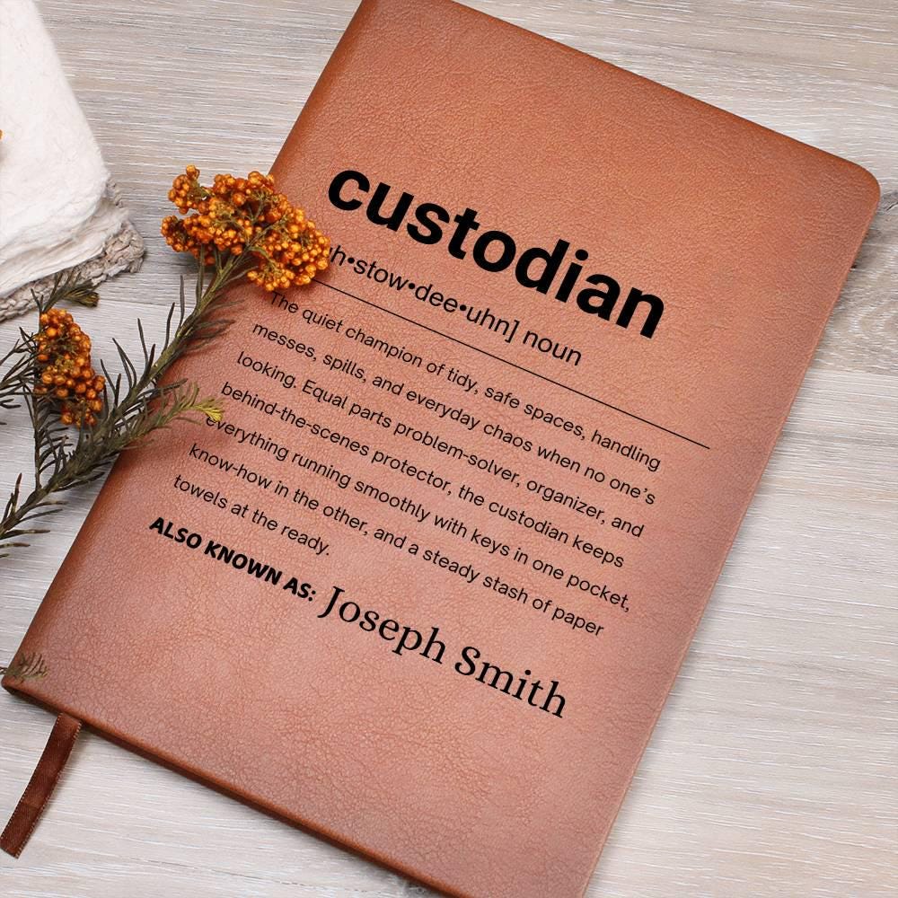 Custodian Gift Personalized Definition Leather Journal – view 9