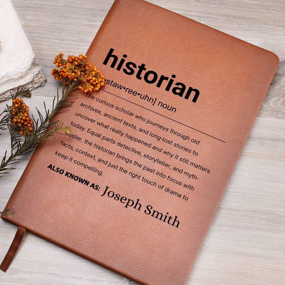 Historian Gift Personalized Definition Leather Journal – view 8