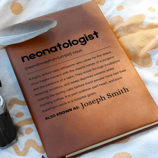 Neonatologist Gift Personalized Definition Leather Journal