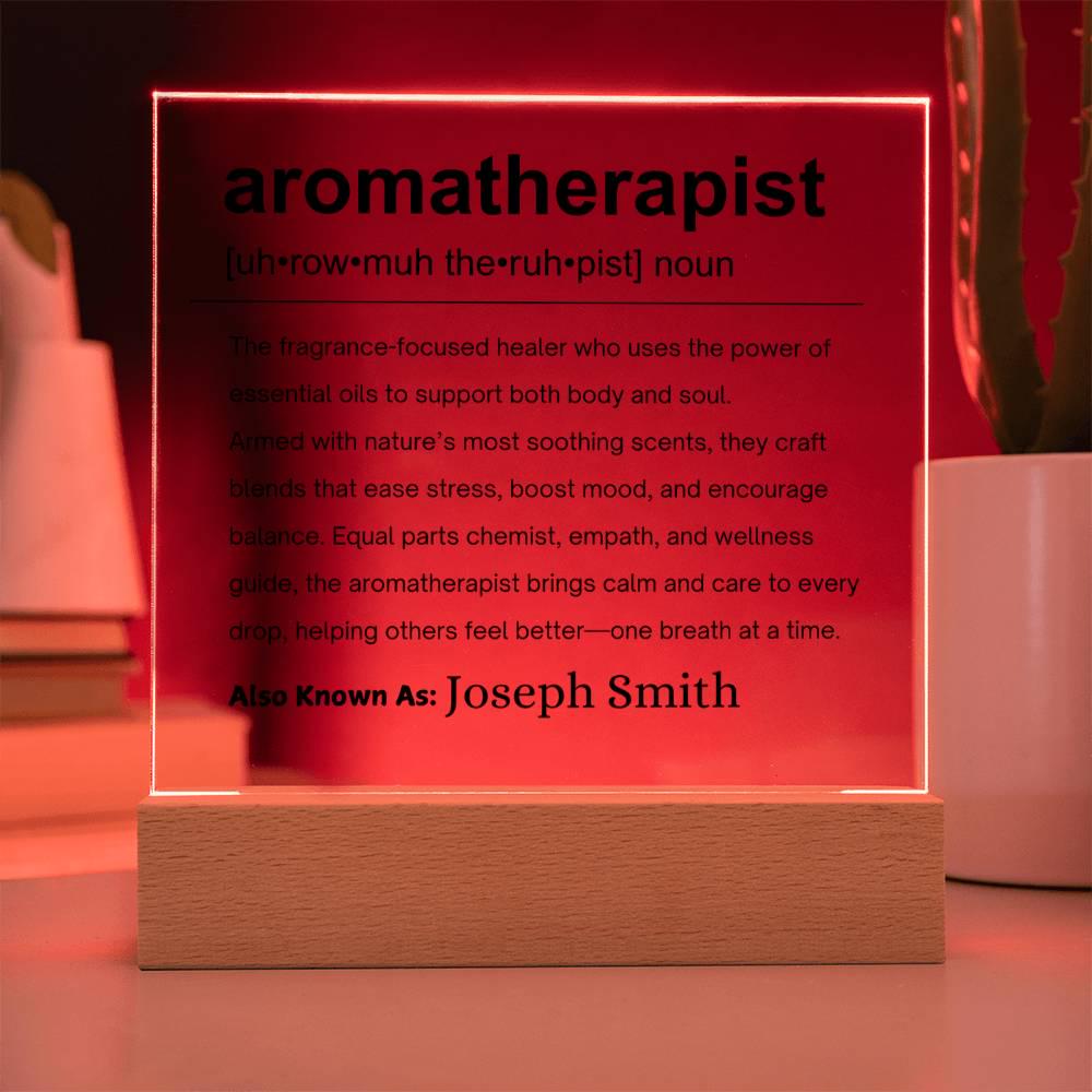 Aromatherapist Gift Personalized Definition Acrylic Plaque – view 10