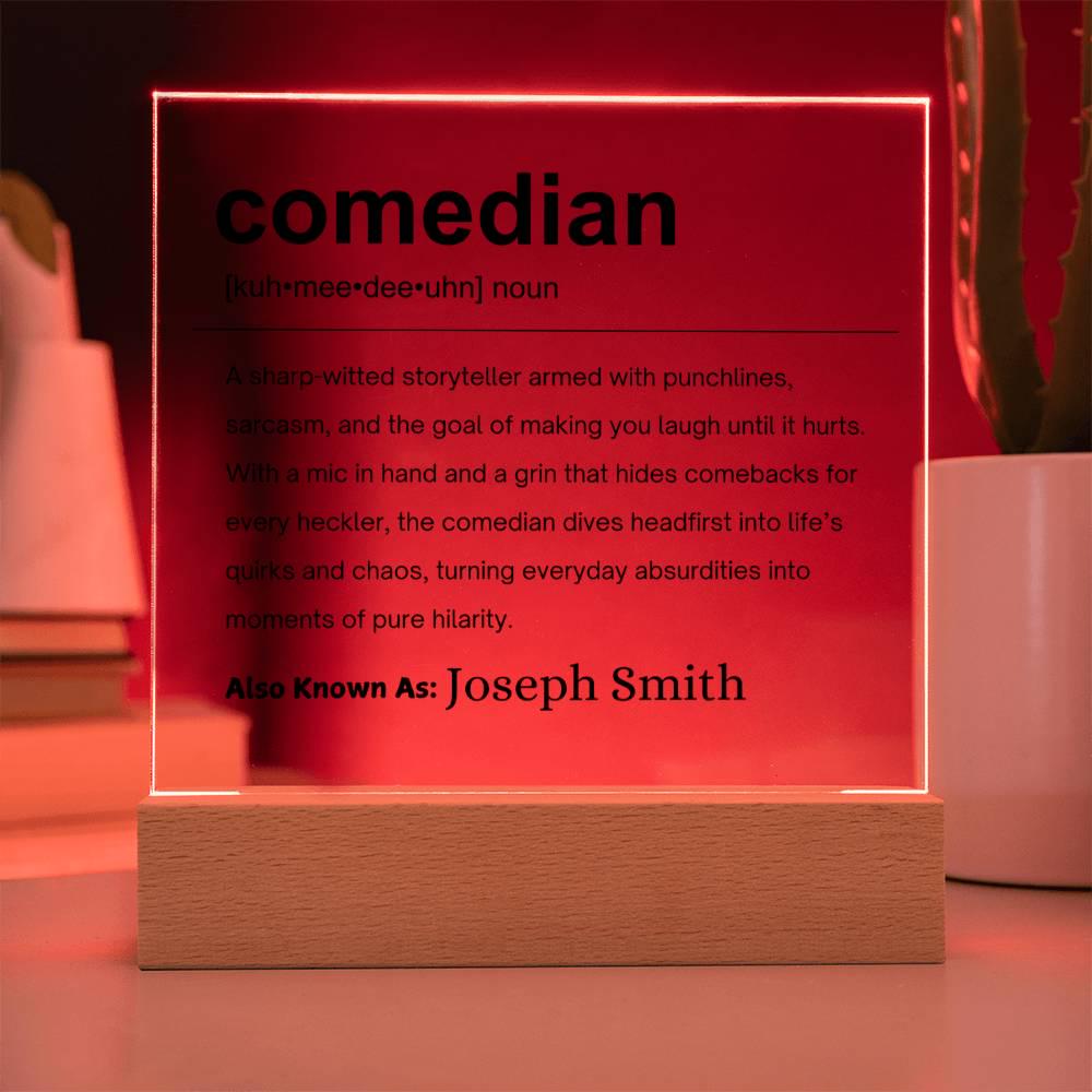 Comedian Gift Personalized Definition Acrylic Plaque – view 10