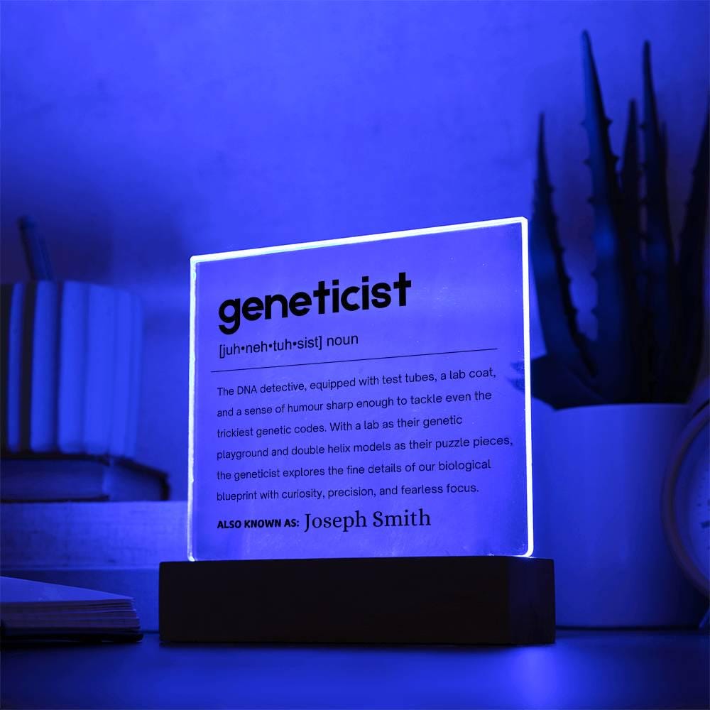 Geneticist Gift Personalized Definition Acrylic Plaque – view 8