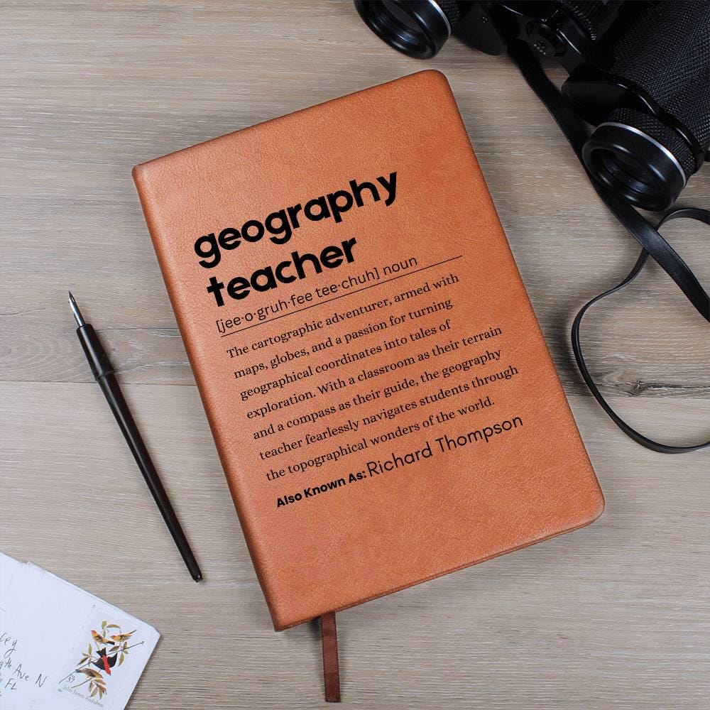 Personalized Geography Teacher Journal – Gift for Geography Teacher – view 10