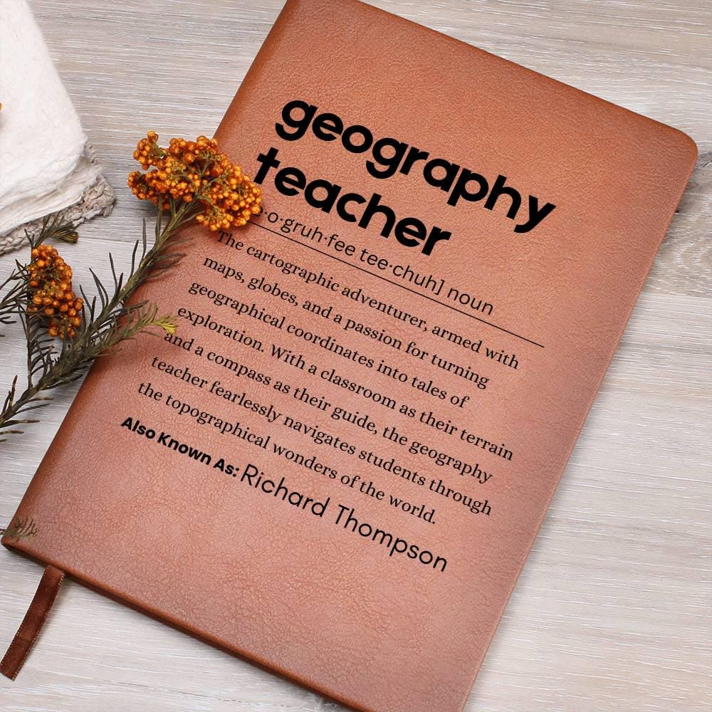 Personalized Geography Teacher Journal – Gift for Geography Teacher – view 7