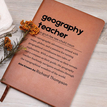 Personalized Geography Teacher Journal – Gift for Geography Teacher – view 7