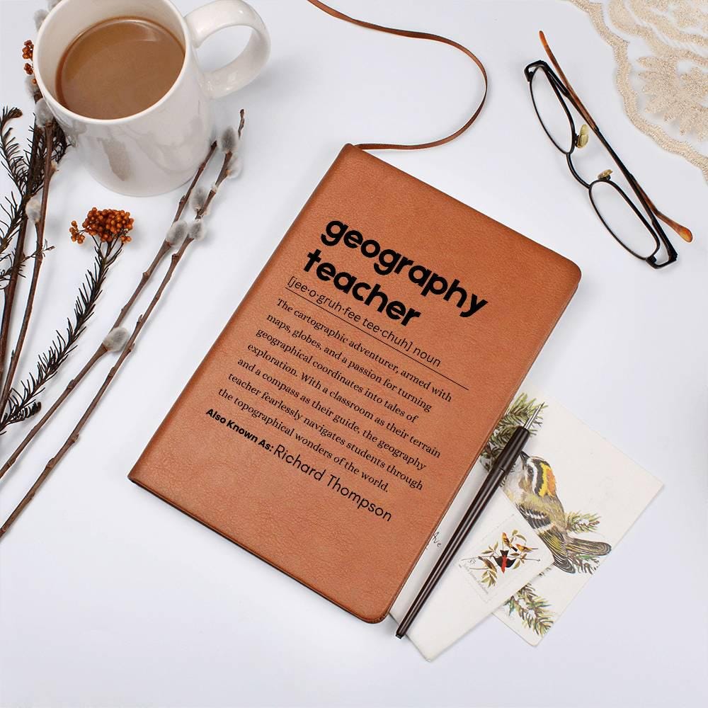 Personalized Geography Teacher Journal – Gift for Geography Teacher – view 6