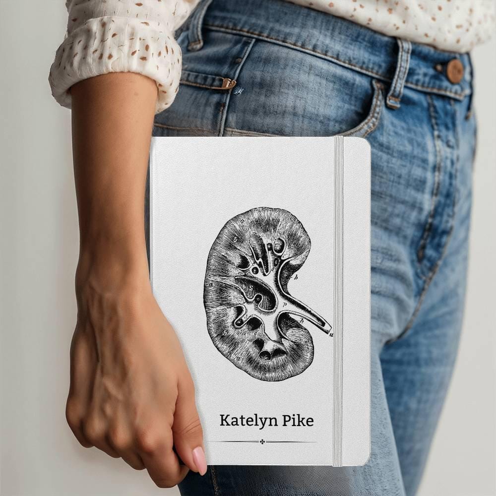 Kidney Doctor Urologists Personalized Leather Journal – view 2