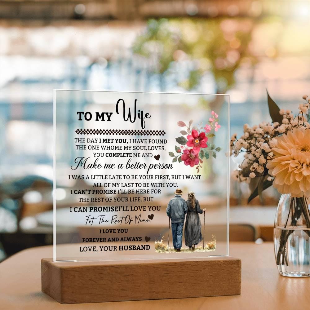 To My Wife Personalized Acrylic Plaque – Gift For Wife – view 9