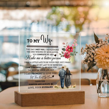 To My Wife Personalized Acrylic Plaque – Gift For Wife – view 9