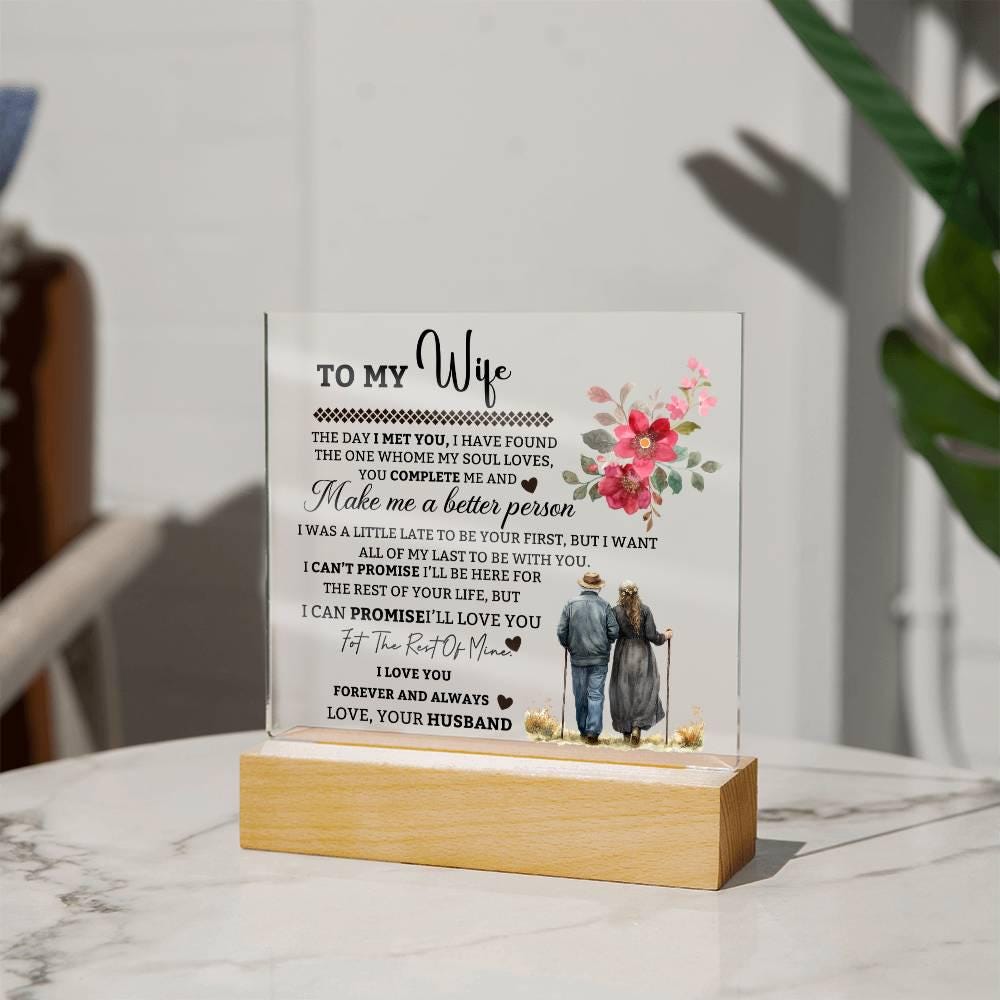 To My Wife Personalized Acrylic Plaque – Gift For Wife – view 8