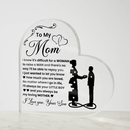 Personalized to My Mom Acrylic Plaque – Mothers Day Gifts – view 10